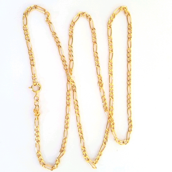 NEW Figaro 10k pl. Chain - Picture 1 of 3